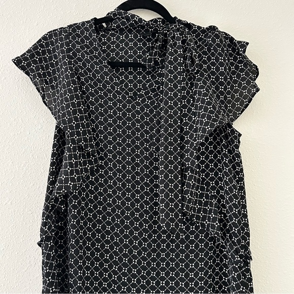 Worthington Black and White Patterned Blouse - Picture 3 of 9